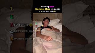 Ranking Most Relatable Sleep Moments 🥱😴 (Part 4)