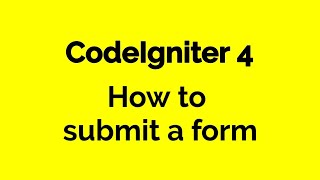 CodeIgniter 4 HMVC - How to submit a form - Form Validation