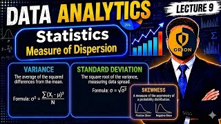 Lec 9: Statistics 6 - Measure of Dispersion : Variance and Standard Deviation.