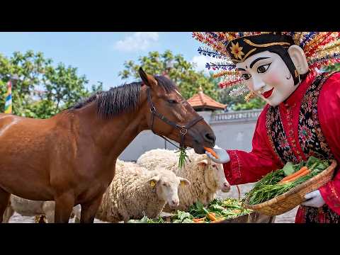Ondel ondel kasih makan hewan ternak