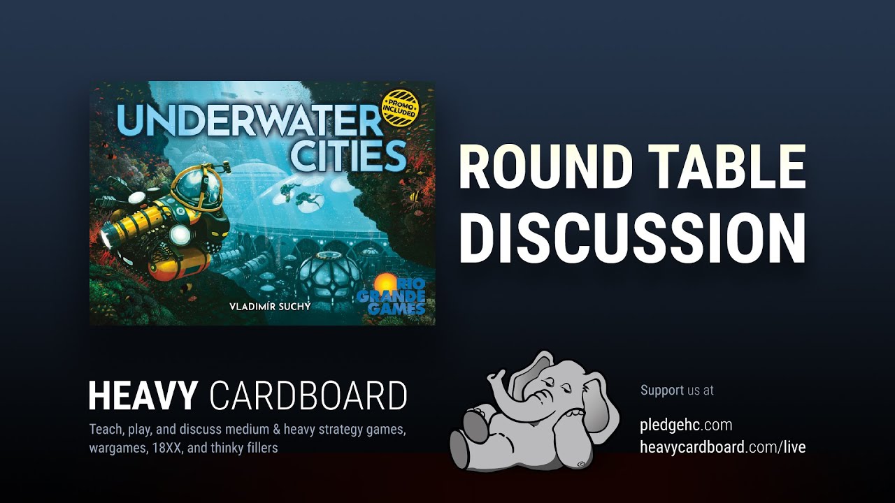 Round Table only - Underwater Cities Round Table discussion by Heavy Cardboard