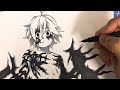 メリオダス描いてみた speed drawing Meliodas【七つの大罪】【一発描き】