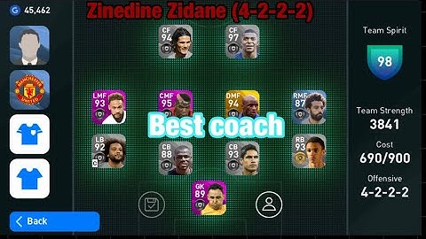 BEST MANAGER & FORMATION! How to use Zinedine Zidane 4-2-2-2 (Y Grimault) in Pes 2020 Mobile in 2020