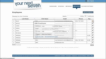 Employee Scheduling - Managing Employees - YourNextSeven.com
