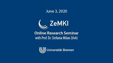 Prof. Dr. Stefania Milan (UvA): "From the first pandemic of the datafied society"