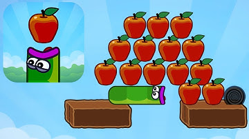 Apple Worm: Logic Puzzle - Gameplay Part 1 Levels 1-10 (iOS, Android)