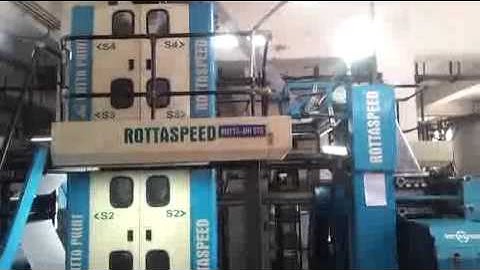Rotta print india pvt. ltd. ROTTASPEED 30 machine running video