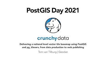 A National Vector Tile Map Using PostGIS and pg_tileserv, from Data Production to Web Publishing