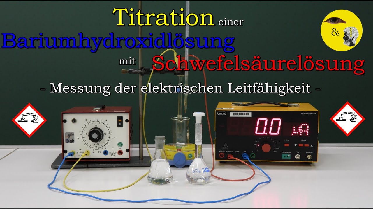 Titration von Bariumhydroxidlösung mit Schwefelsäure - elektr. Leitfähigkeit | Sehen & Verstehen