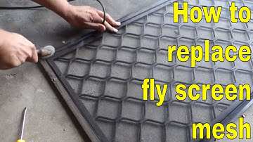 How to replace fly screen mesh - DIY remove and install