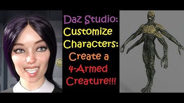 Daz Studio: Een personage met vier armen creëren!