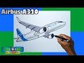 Aprende a dibujar un avión Airbus A320 paso a paso