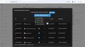 How to Export Facebook Reactions (Like, Love, etc.) Using FB Reaction Exporter?