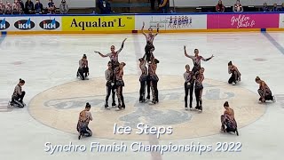 Ice Steps - Synchro Finnish Championships 2022 - Muodostelmaluistelun SM 2022 - Junior Free Skating