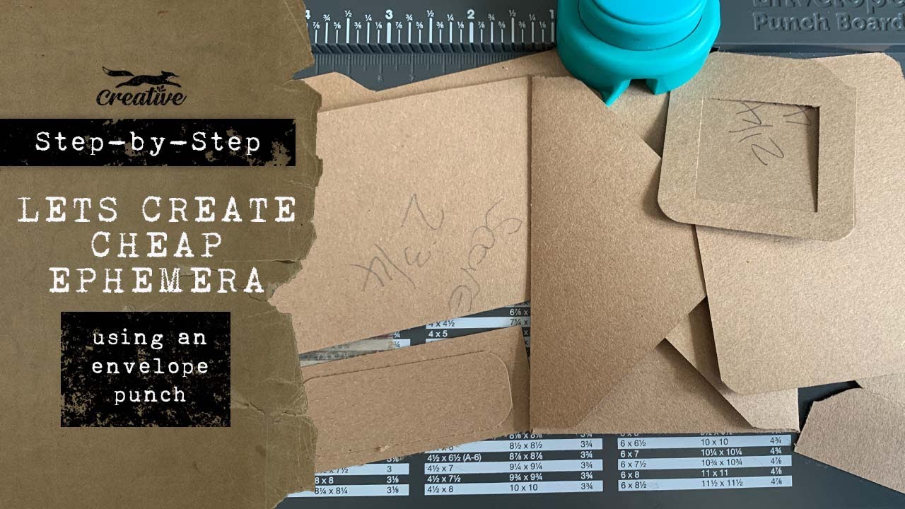 PAPERWRLD - Envelope Punch Board 3 in 1 DIY Envelope Making Craft