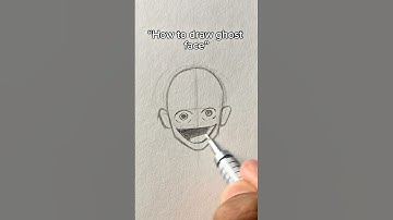 How to draw ghost face