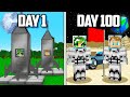 I Survived 100 Days on the MOON in Minecraft Outer Space!