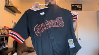 Mitchell & Ness doesn't make the seldom seen 1994-1999 San Francisco Giants  road batting practice jersey, but collector Dan C. really wanted one. He  procured the home version on , and stripped