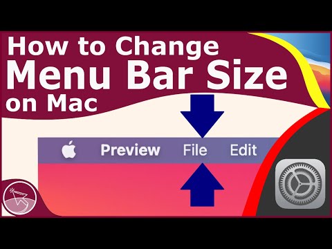 Video: Bagaimana Anda mengubah ukuran bilah menu di Mac?