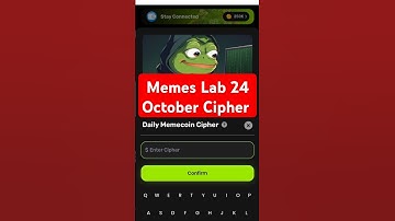 Memes Lab Bot 24 October Daily Cipher Memes Lab Bot Cipher