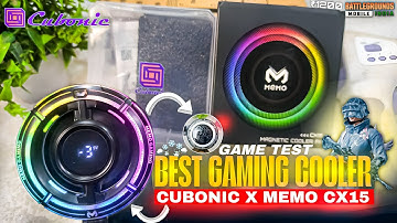 CUBONIC Memo CX15 Mobile Magnetic Gaming Cooling Fan | Unboxing and Review Gaming Test Best Cooler 