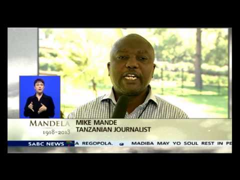 Mike Mande From Tanzania Covering Madiba Story For Tnzanians 