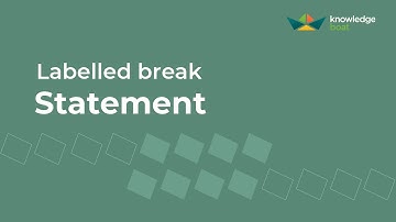 Labelled break Statement | ICSE Computer Applications | Java & BlueJ