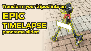 Make EPIC panning timelapses with a DIY tripod slider!