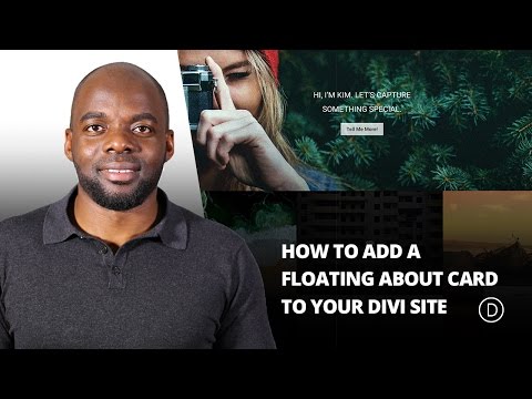 How to Add a Floating About Card to Your Divi Site with the Divi Code Module