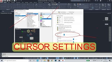 AutoCAD - Cursor Settings, Change Color | Crosshair & pickbox Size | #autocad2022 #udimation