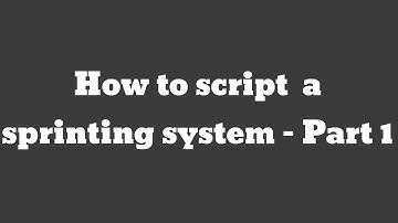 Roblox || How to script a Sprinting System  (Script in description)
