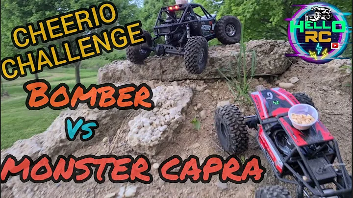 AXIAL Monster Capra vs Bomber Cheerio challenge at Crawler County.  Battle of 2.2s rc rock crawling