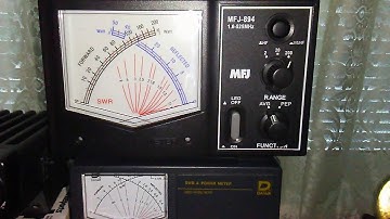MFJ-894 my new Lighted HF/VHF/UHF Meter nice big easy to see display quick overview