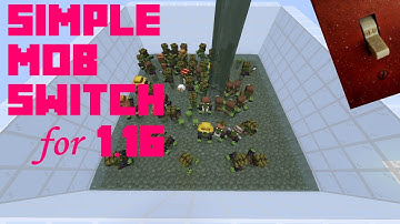 [Tutorial] SIMPLE Mob Switch for Minecraft 1.17.1 [works for 1.15+]