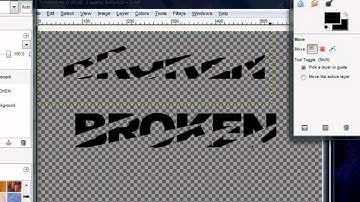 How To Create Broken/Shattered Text  Effect on GIMP