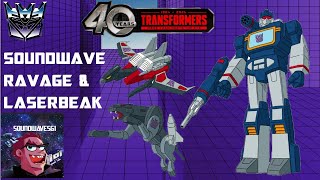 Transformers: G1 40th Anniversary Soundwave, Laserbeak and Ravage