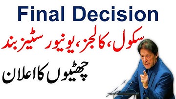 Breaking News Final Decision Winter Vacations Official Announced School College Universities Closed