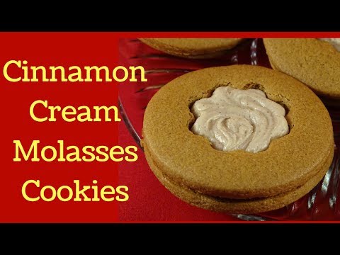 Cinnamon Cream Molasses Cookies - with yoyomax12