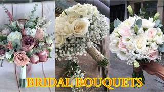 How to make a FRESH Flower Wedding Bouquet || step by step