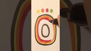 Colouring Letter "O" #alphabet #coloring #art #letterO #shorts #creative #anxiety #doechii #trending