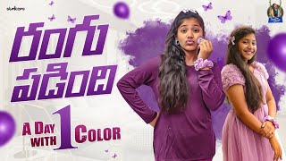 రంగు పడింది.. A Day With One Color || Trending Dhanvi || Dhanvi Vlogs || Strikers