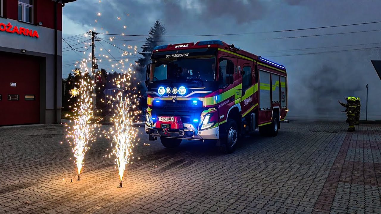 FABRYCZNIE NOWE CIĘŻKIE VOLVO OD FIRMY BOCAR!! | Huczne powitanie | OSP KSRG Piekoszów
