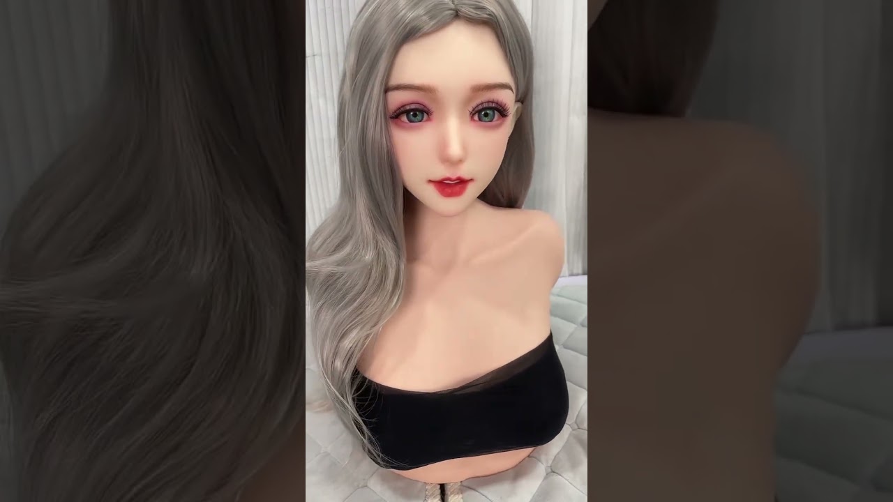 ⁣TPE USA Sex Dolls | Western Style TPE Doll with Grey Wig & Soft Touch