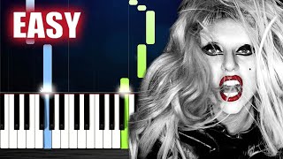 Lady Gaga - Bloody Mary (Wednesday) - EASY Piano Tutorial