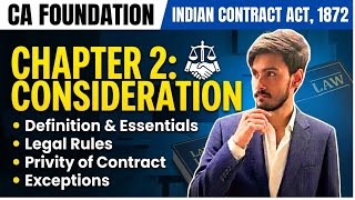 Indian Contract Act 1872 | Ch 2: Consideration | Lec 3: Sec 25 Exceptions | CA Foundation
