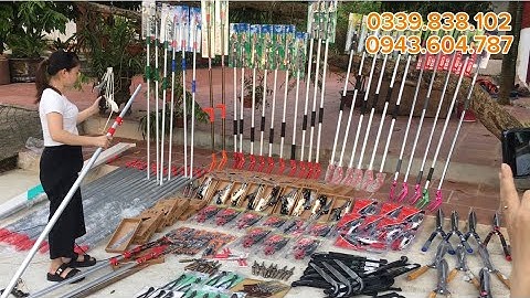 Những mẫu kéo cắt cành trên cao gim giữ quả không cần Bắc ghế hay trèo thang