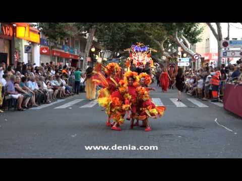 Carrozas Dénia 2013: Falla Les Roques "Diablada"