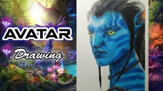 Drawing Avatar || Jake Sully || Speed Drawing || Soft pastel Drawing || screenshot 5