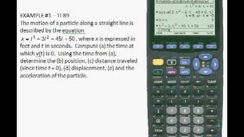TI89 -- Taking Derivatives and Storing Values in Variables