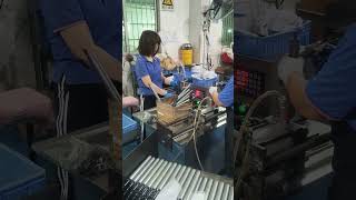 Oil injection process of Tieying gas spring factory #chinafactory